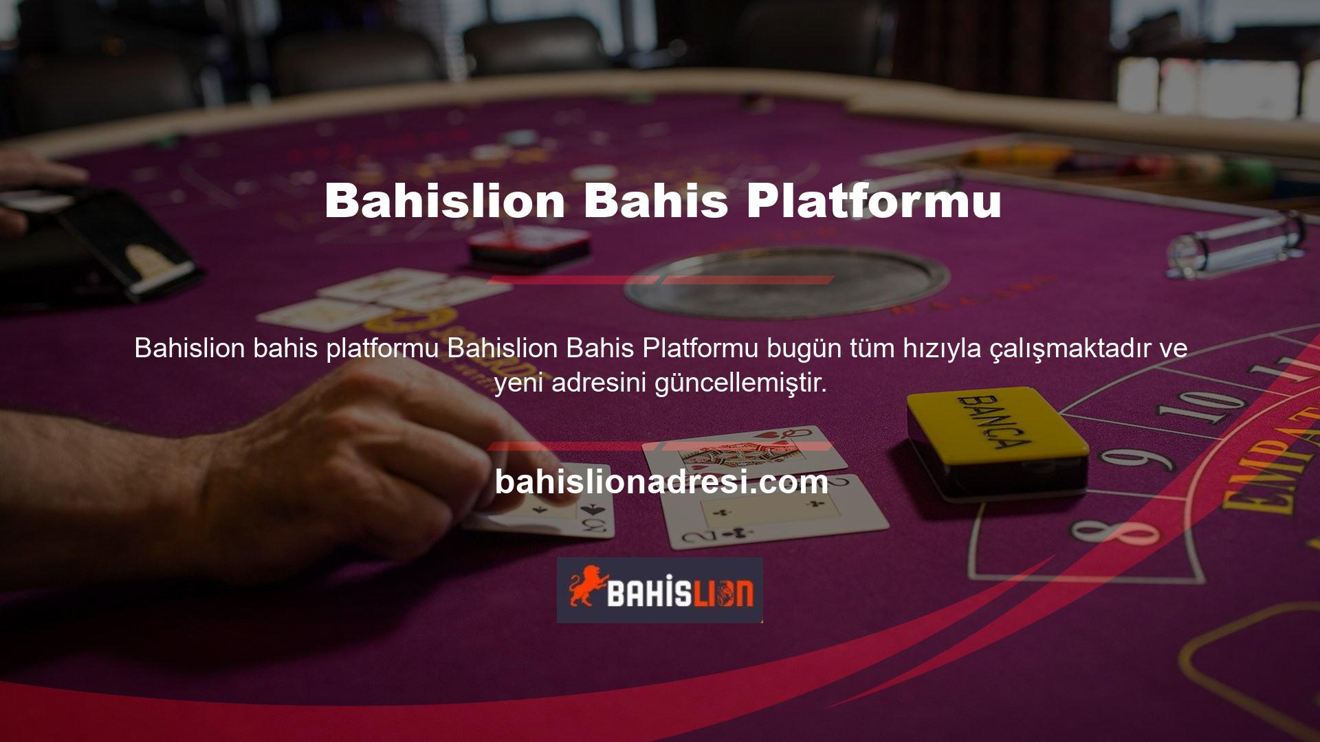 Casino sitelerinin sayısı arttıkça Bahislion, site içindeki casino siteleriyle rekabete girdi